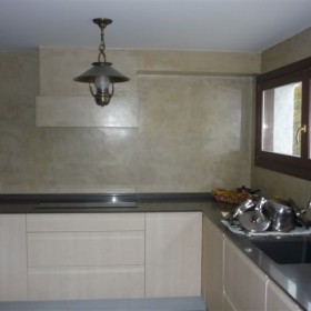 Frente de cocina color Beige